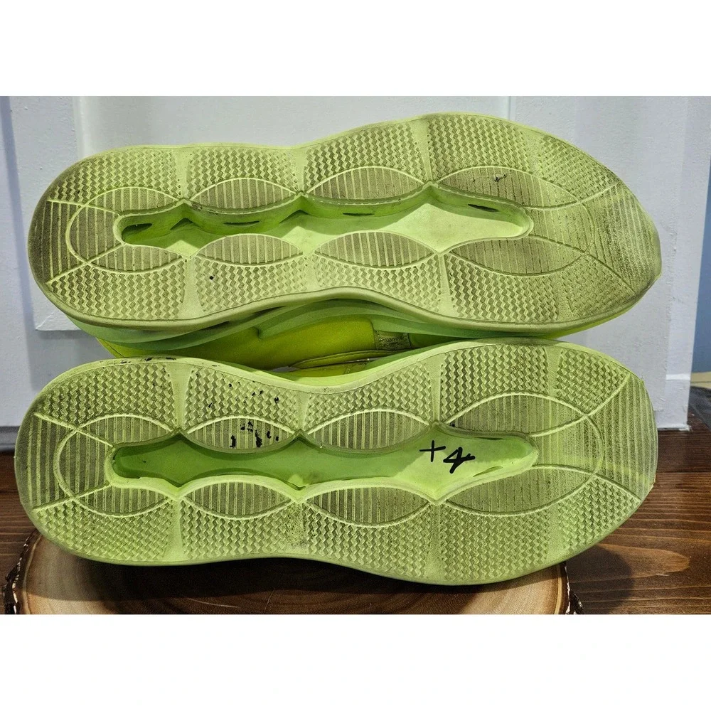 RARE Retired Collectible Tronus Mens 11.5 High Top Sneakers Neon Lime